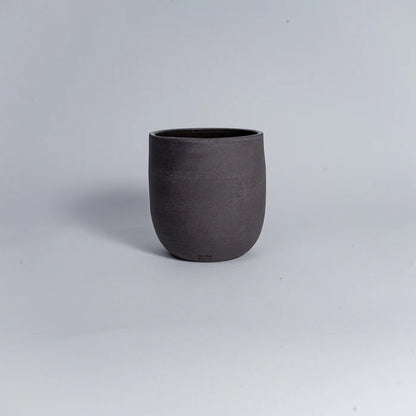 Vase Ōkina grau/schwarz