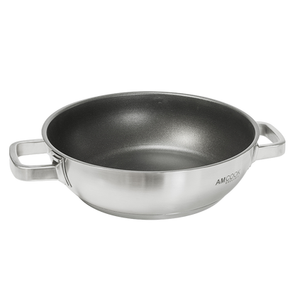 Edelstahl Wok, antihaftbeschichtet Ø 28 cm
